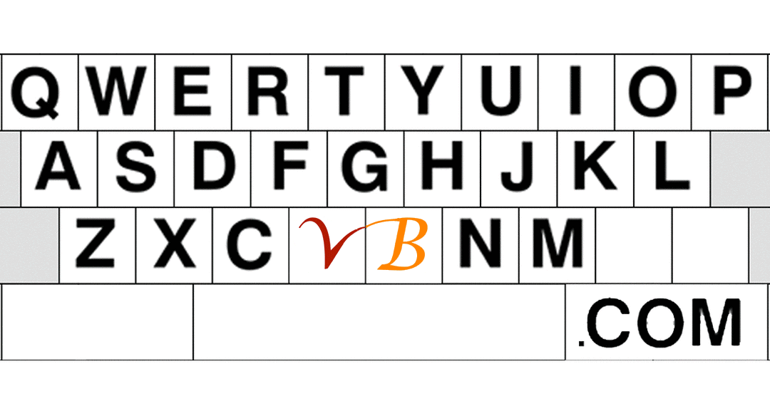 VB.com, a magical Two Letter Domain, stands out on every French Azerty Keyboard VB.com - azerty